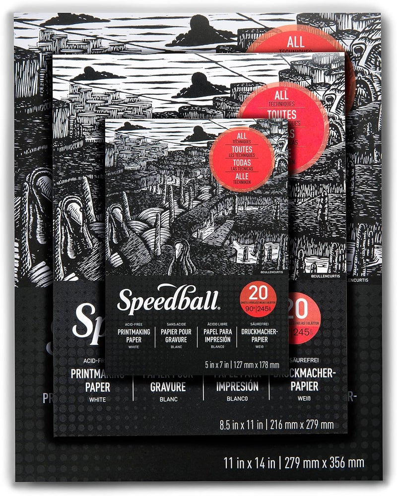 Speedball ورق الطباعة، 24x18 بوصة، 15 ورقة - Image 5